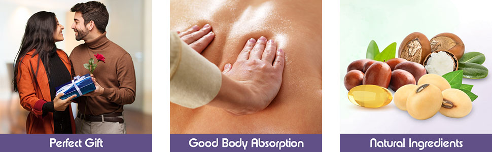All-Natural Massage Candle, Oil & Skin