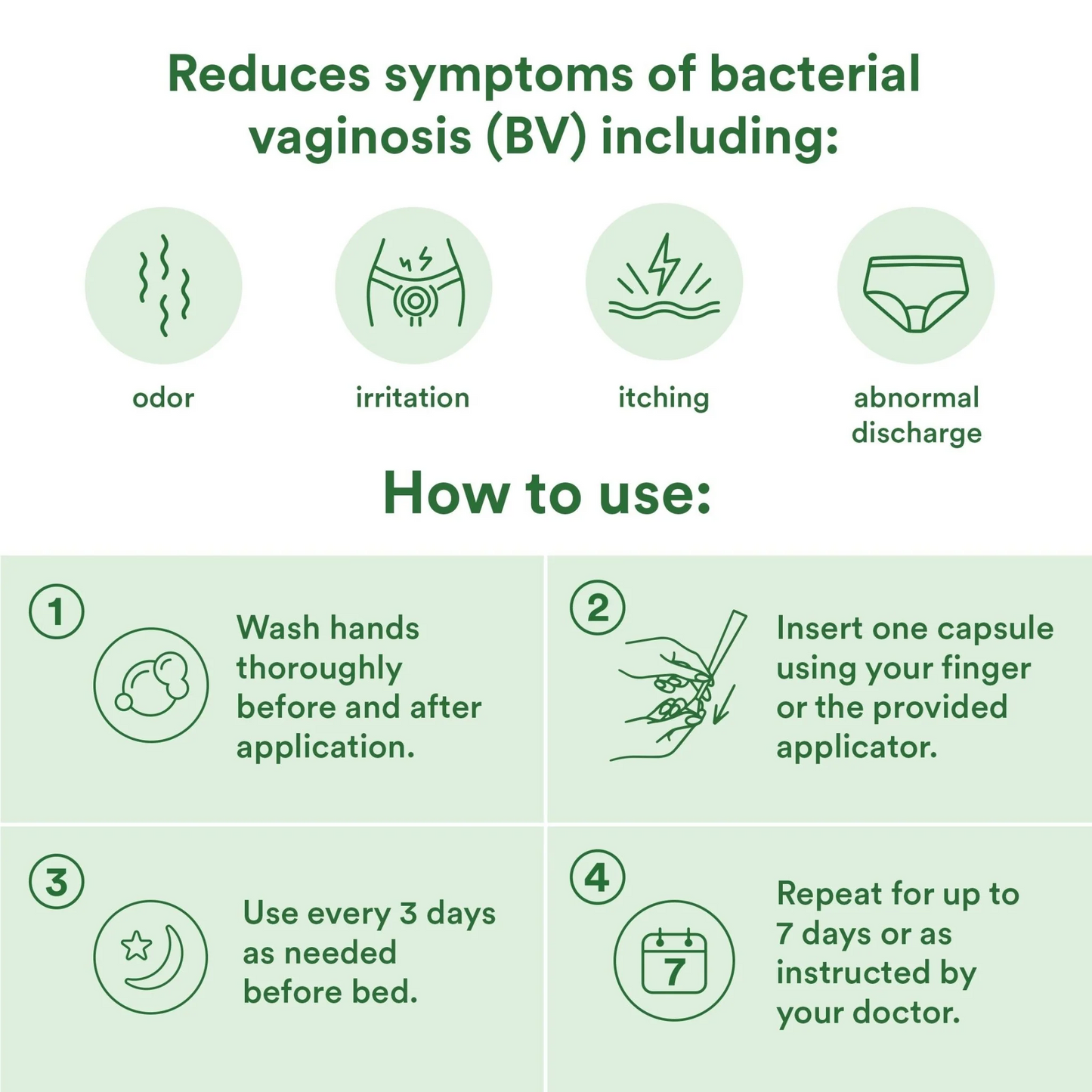 Reset Homeopathic Vaginal Suppository