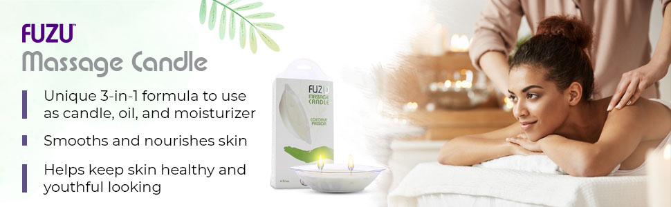 All-Natural Massage Candle, Oil & Skin