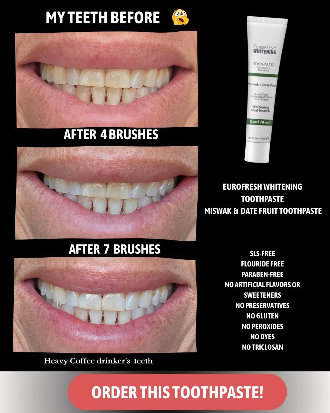 Whitening Toothpaste - Fluoride Free