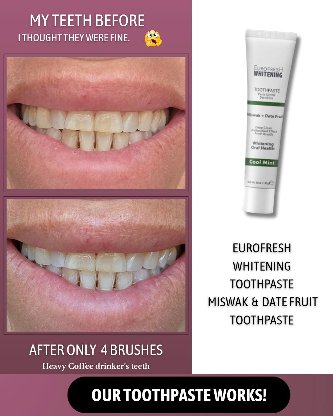 Whitening Toothpaste - Fluoride Free